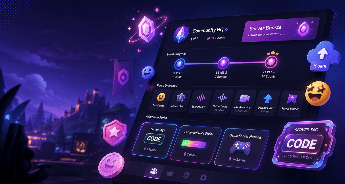 How Discord Server Boosts Work in 2026 (New Perks Explained)
