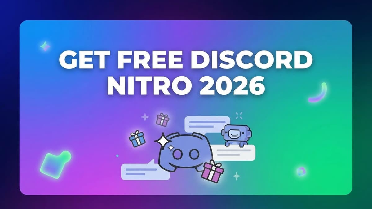 How to Get Free Discord Nitro in 2026: Legit Ways That Still Work