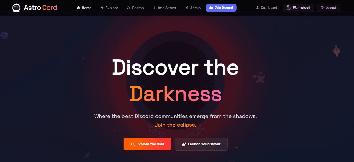 Astrocord Dashboard